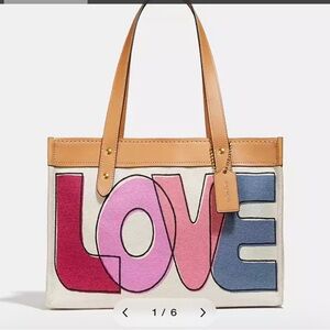 Coach Multicolor Canvas Tote Bag